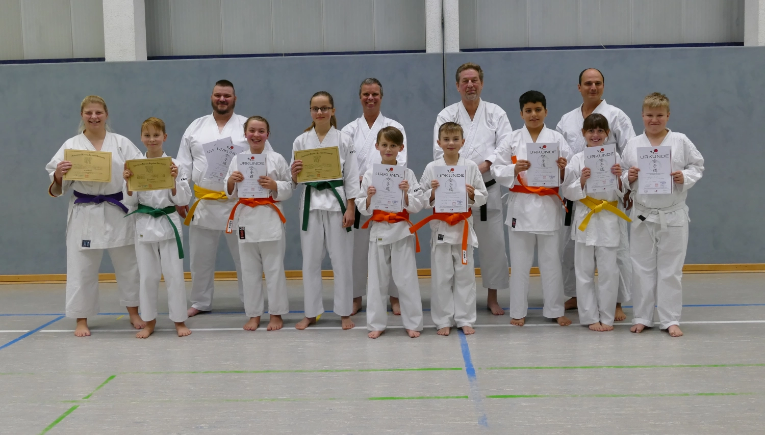 Kinder lernen Karate im PSV Anhalt Zerbst